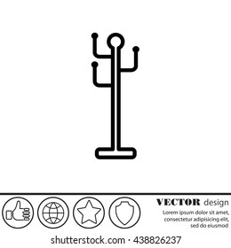 Web line icon. Rack, hanger.