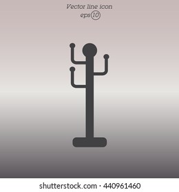Web line icon. Rack, hanger.