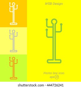 Web line icon. Rack, hanger.