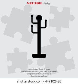 Web line icon. Rack, hanger.