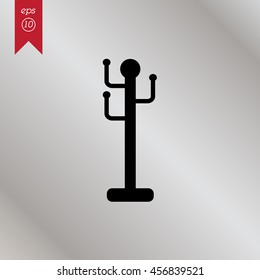 Web line icon. Rack, hanger.