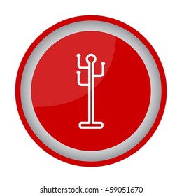 Web line icon. Rack, hanger.