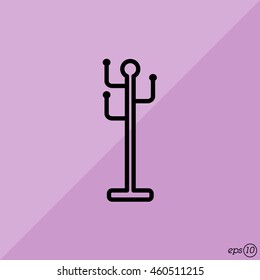 Web line icon. Rack, hanger.