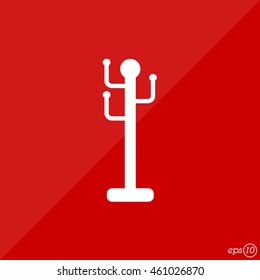 Web line icon. Rack, hanger.