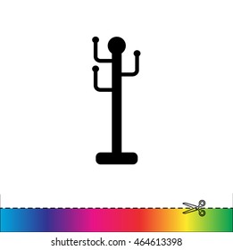 Web line icon. Rack, hanger.