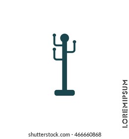 Web line icon. Rack, hanger.