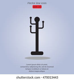 Web line icon. Rack, hanger.