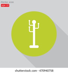 Web line icon. Rack, hanger.