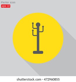 Web line icon. Rack, hanger.