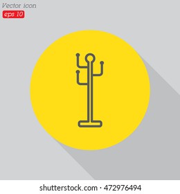 Web line icon. Rack, hanger.