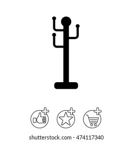 Web line icon. Rack, hanger.