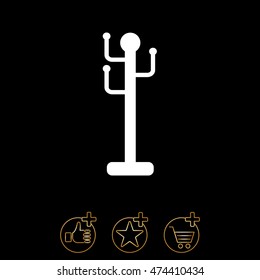 Web line icon. Rack, hanger.