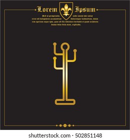 Web line icon. Rack, hanger.