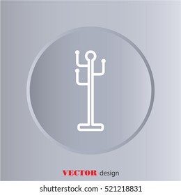 Web line icon. Rack, hanger.