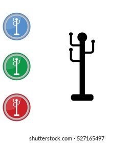Web line icon. Rack, hanger.