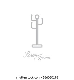 Web line icon. Rack, hanger.