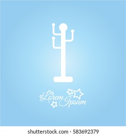 Web line icon. Rack, hanger.