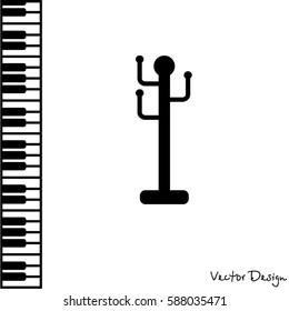 Web line icon. Rack, hanger.