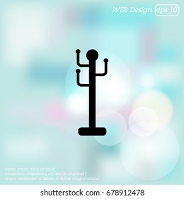 Web line icon. Rack, hanger.
