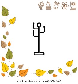 Web line icon. Rack, hanger.