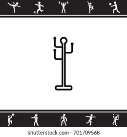 Web line icon. Rack, hanger.
