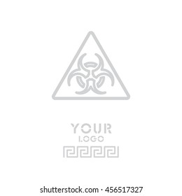 Web line icon. Radiation hazard