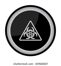 Web line icon. Radiation hazard