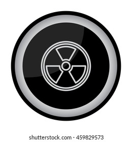 Web line icon. Radiation hazard