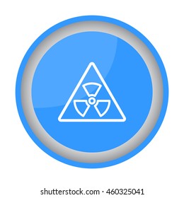 Web line icon. Radiation hazard