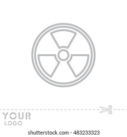 Web line icon. Radiation hazard