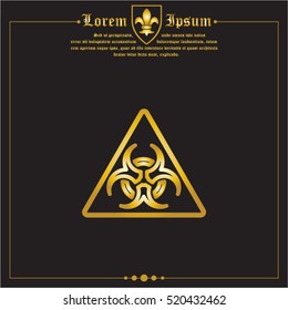 Web line icon. Radiation hazard