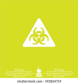 Web line icon. Radiation hazard