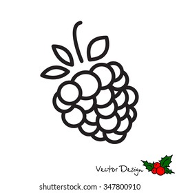 Web line icon. Raspberries