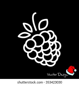 Web line icon. Raspberries