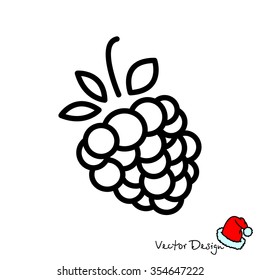 Web line icon. Raspberries