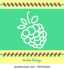 Web line icon. Raspberries