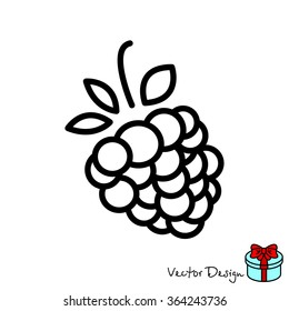 Web line icon. Raspberries