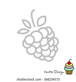Web line icon. Raspberries