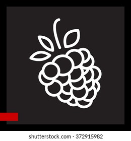 Web line icon. Raspberries
