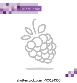 Web line icon. Raspberries
