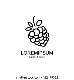 Web line icon. Raspberries