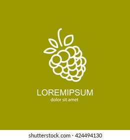 Web line icon. Raspberries