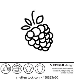 Web line icon. Raspberries