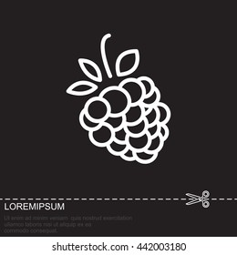 Web line icon. Raspberries
