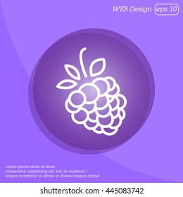 Web line icon. Raspberries