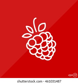 Web line icon. Raspberries