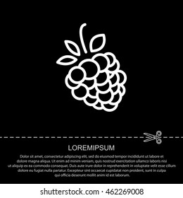 Web line icon. Raspberries