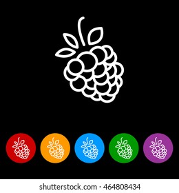 Web line icon. Raspberries