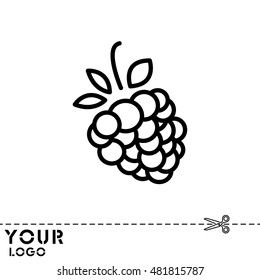 Web line icon. Raspberries