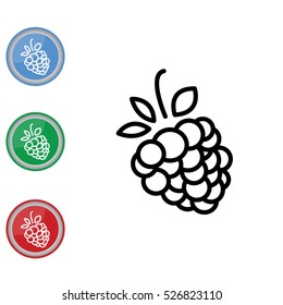Web line icon. Raspberries